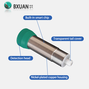 חיישן מרחק קולי bxuan 2m מתג npn/pnp אנלוגי 4-20ma/0-10v פלט תקשורת rs485 חיישן קרבה קולי