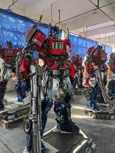 हॉट-सेलिंग उच्च गुणवत्ता वाले ट्रांसफार्मर प्रतिमा विज्ञान-फाई फिल्म रेसिन मूर्तियों से बड़े ऑप्टिमस प्राइम फिबरग्लास मूर्तिकला - Product Image 4