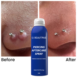 Hot bán piercing chăm sóc sau khi phun kháng khuẩn Tattoo Cleaner chăm sóc vết thương Mist tai mũi sụn môi chữa bệnh chất lỏng - Product Image 3