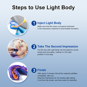 Nụ Cười Tìm PVS A-Silicone 20G 25G Phun Răng Làm Trắng Khay Trộn Nha Khoa Một Silicone Ấn Tượng Putty - Product Image 5