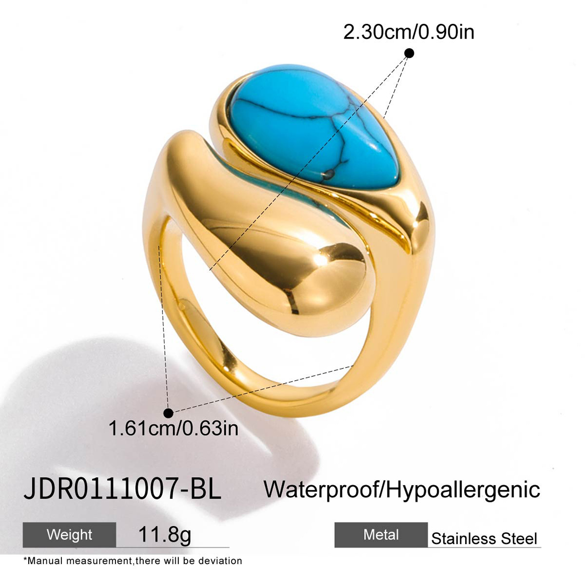 JDR0111007-BL Bleu Turquoise