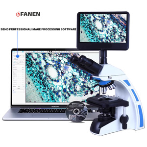 电子价格实验室相机用Fanen扫描电子电子光学牙科数字三目显微镜 - Product Image 2