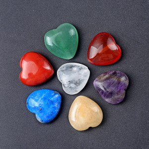 7Pcs DIY <span class=keywords><strong>Chakra</strong></span> Pha Lê Vòng Cổ Vòng Đeo Tay Hình Trái Tim Đá Quý 14Mm Bảy <span class=keywords><strong>Chakra</strong></span> Loose Hạt Chữa Bệnh Năng Lượng Trang Sức Bộ - Product Image 1