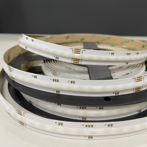 New Item COB RGB+CCT <strong>LED</strong> Strip Light CRI90+ IP20/ IP67 WCP 2700K+RGB+6000K 100mm/segment Total 1000lm/m CE, ROHS, <strong>UL</strong> <strong>Approved</strong> - Product Image 1
