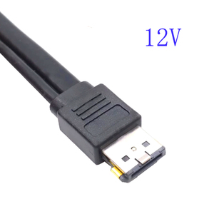 デュアルパワー12Vおよび5VeSATAp急速充電3A/5A ESATA USB2.0コンボから22ピンSATAケーブルメタルフラットケーブル - Product Image 5