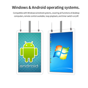 Độ sáng cao siêu mỏng Bảng menu kỹ thuật số máy nghe nhạc quảng cáo kép màn hình cửa sổ treo đôi mặt LCD hiển thị - Product Image 3