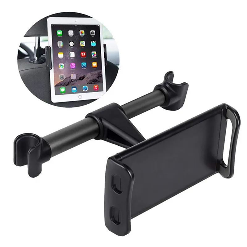 2023 new design extension-type ABS Aluminum Car Back Seat Phone Holder Mount For Tablet large clip