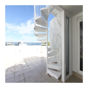 Cbmmart บันไดเหล็กแบบเกลียวสำหรับบันไดเหล็กแบบวงกลมสำหรับบันไดเหล็กยาว10ฟุตหินอ่อนบนบันไดเหล็ก - Product Image 4