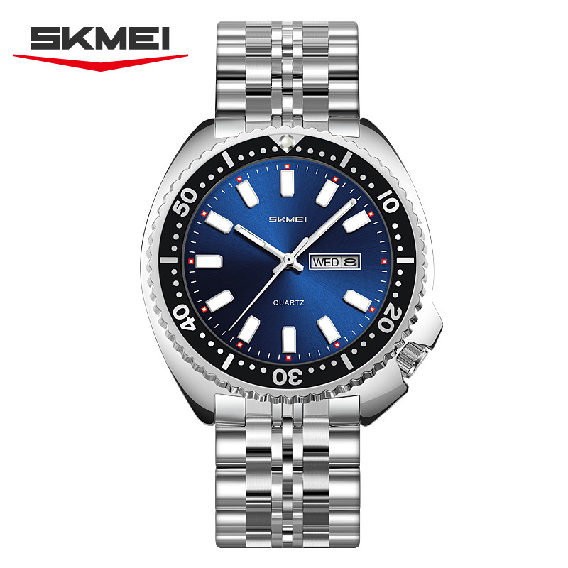 Silver/blue