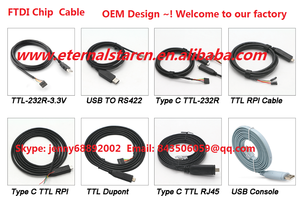 Mini USB 5p kablo USB 90 derece açı ile DB9 RS232 seri FT232RL ZT313 PVC ceket örgü koruyucu 12 ay garanti - Product Image 3