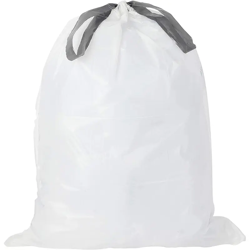 बहुउद्देशीय साफ बड़े गैलन drawstring कचरा भंडारण बैग drawstring के साथ लंबा रसोई drawstring कचरा बैग 30-40gallon