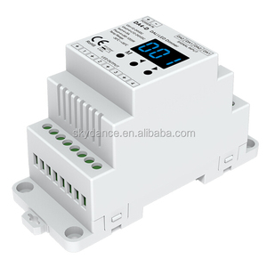 Skydance DA4-D 4 canali DALI LED Dimmer tensione costante Din Rail controller display numerico digitale PWM Dimmer interruttore - Product Image 1