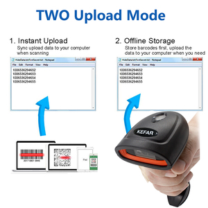 Kefar H4 Factory Price Handheld 2.4G Wireless BT QR 2D Barcode <strong>Scanner</strong> Support PDF417 <strong>Data</strong> <strong>Matrix</strong> Automatic Sensing Scanning - Product Image 5