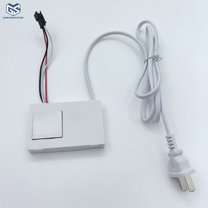 Interruptor de un solo toque de 12V, 2A, 24W, luz Led de maquillaje para baño, Mini interruptor de Sensor táctil inteligente de cristal de alta calidad