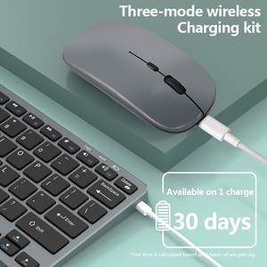 Charging <strong>2</strong>.4G + Dual-mode <strong>Keyboard</strong> Suitable for Desktop <strong>Computers</strong>, Notebooks, Tablets, Mobile Phones - Product Image 5