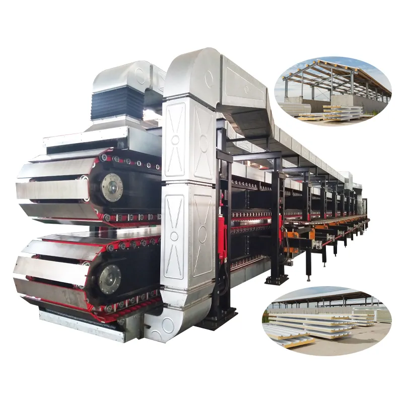 Linea di produzione di pannelli isolanti in poliuretano PU continuo PU PIR PUR produttore di macchine per la produzione di pannelli sandwich