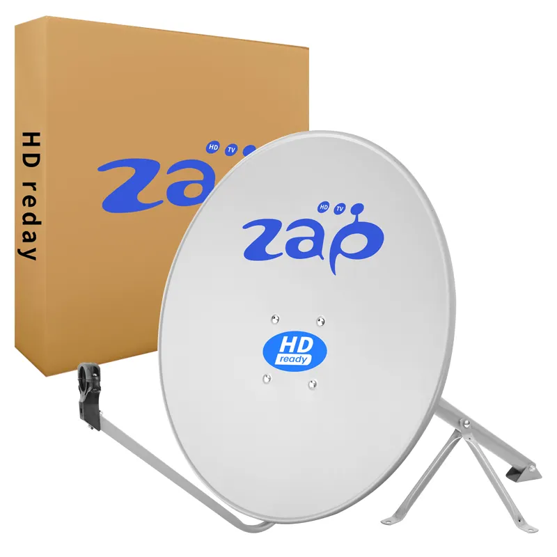 ZAP KU60 0,5-0,6 MM banda Ku 80 cm antena parabólica hecha de aluminio parabólica/antena de TV