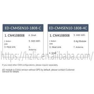 Supporto applicazioni RS232 RS485 può comunicazione 4G lampone Pi CM4 rilevamento industriale Computer industriale