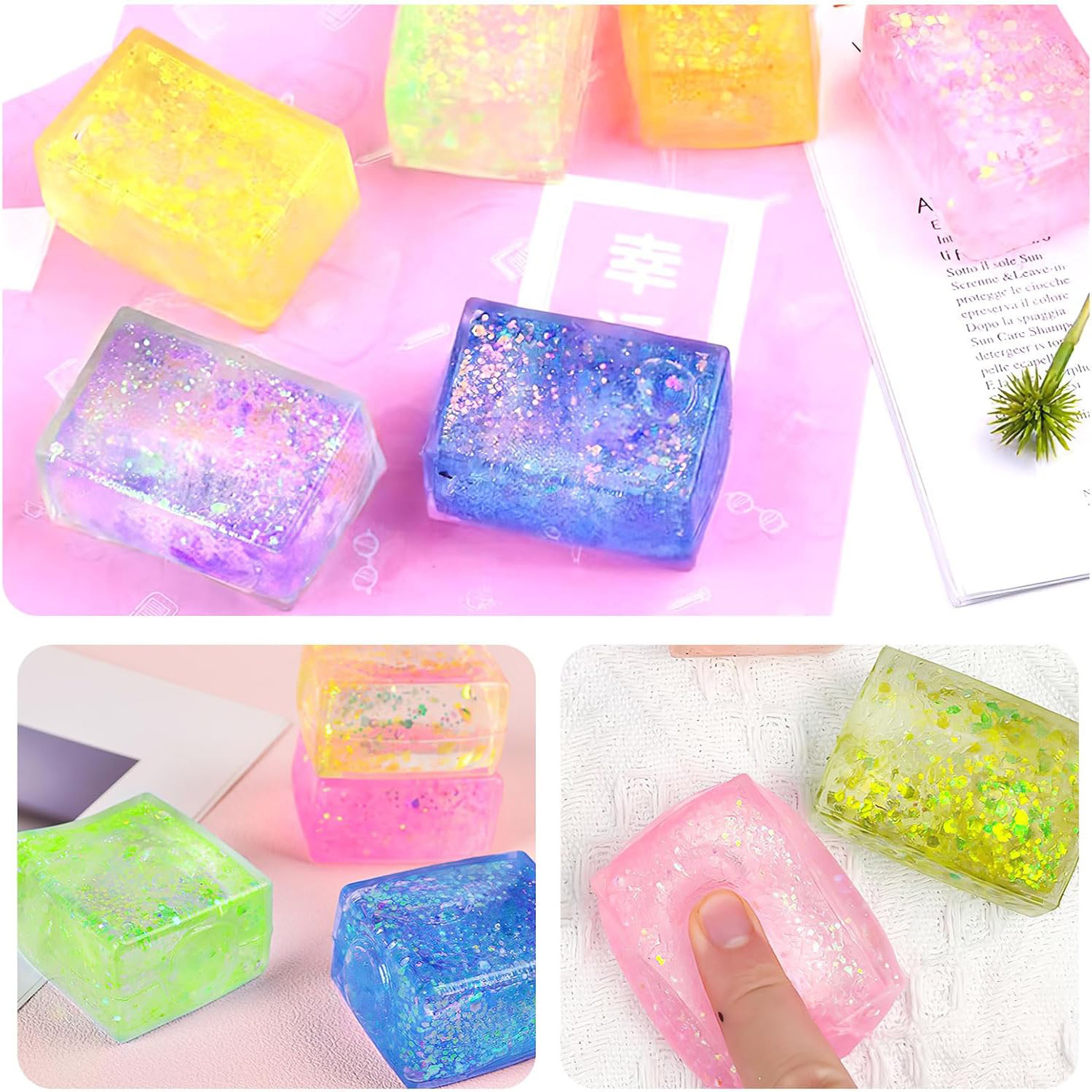 Cube tofu with molasses-opp bag-random color-one item per order