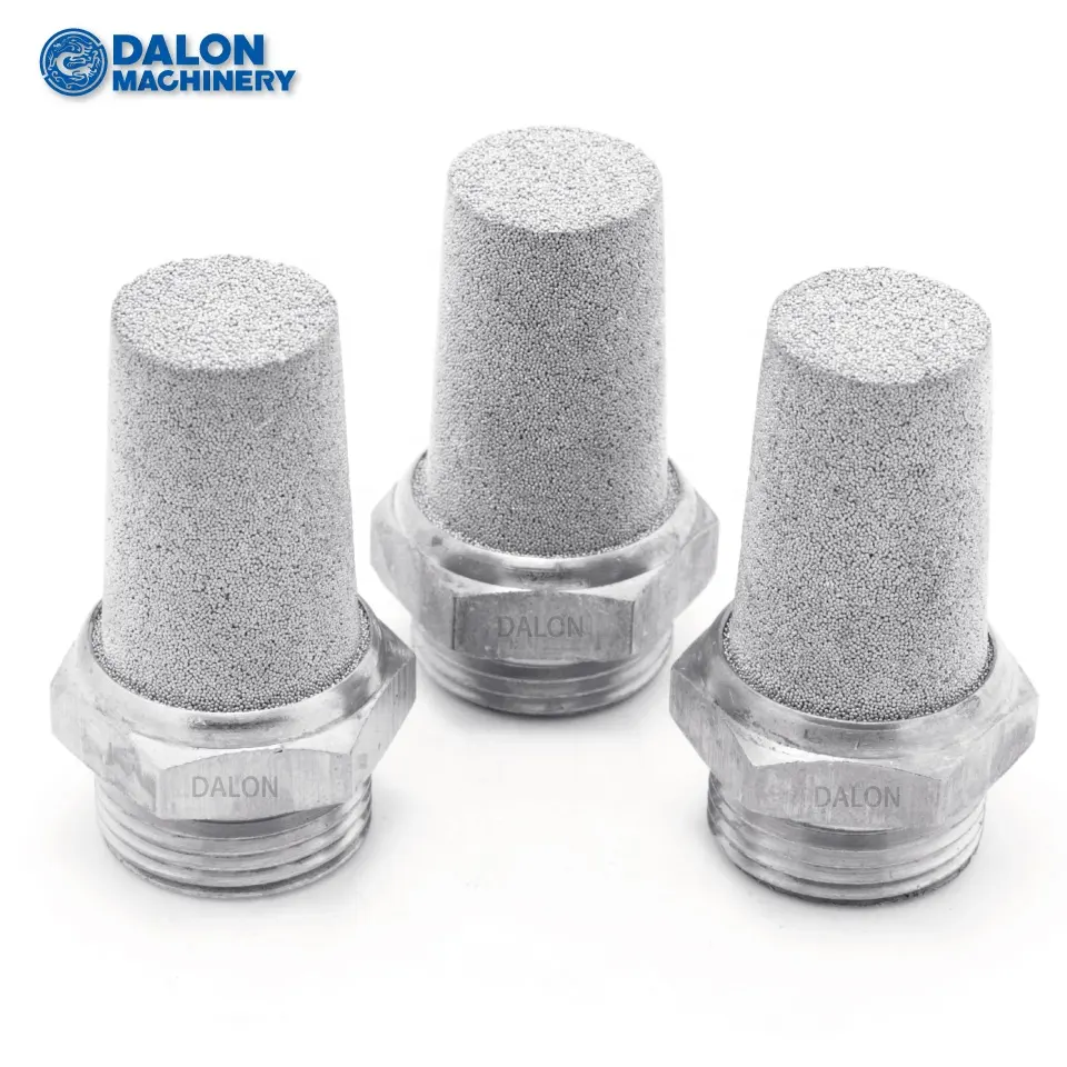 DALON sintered stainless steel SS316 gas air pneumatic filter muffler silencer