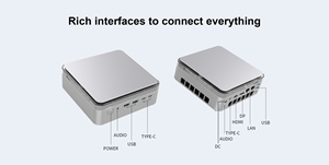 2025 Zkmagic New F3M Mini PC AI Ultra 7 125H 3.8GHz up to <strong>4</strong>.8GH Mini Computer 512GB 1TB SSD M.2 2280 PCIE*2 Windows11 Desktop PC - Product Image 4