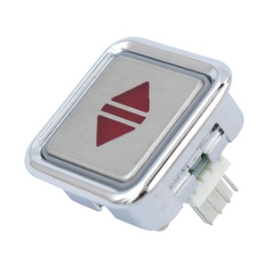 Кнопка лифта металлическая квадратная кнопка без Брайля - Product Image 1