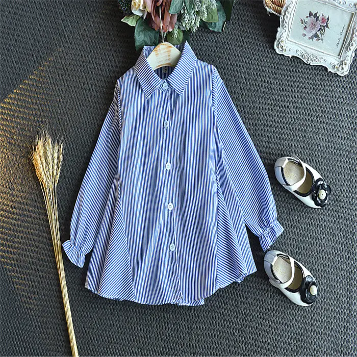 Perakende Online alışveriş 3d tasarım çocuklar bebek kız uzun kollu şerit ucuz % 100 pamuk Algodon t-shirt