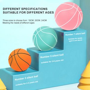 Thân Thiện Với Môi Trường PU Im Lặng Bóng Rổ Bóng Không Ồn Ồn Racket Gia Đình Trong Nhà Yên Tĩnh Đào Tạo Trẻ Em Im Lặng Bóng Rổ - Product Image 3