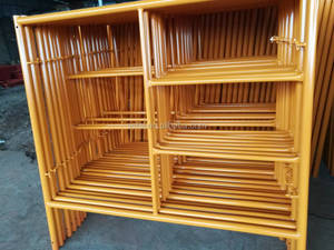 Rangka Tukang Roti Perancah Tinggi 6 Kaki Rangka Ponsel Bahan Konstruksi untuk Dijual Platform Perancah Bingkai X - Product Image 5