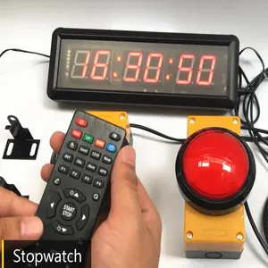 10cm Button Timer LED Countdown Uhr Stoppuhr Digital Reset Zero Fernbedienung für School Rush Answer Wettbewerbs spiele - Product Image 2