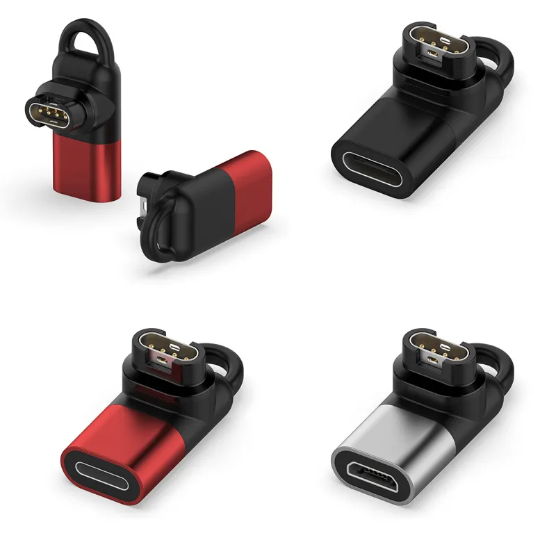 Adaptador de cargador Micro USB tipo C para reloj, convertidor de carga tipo C para Garmin Watch Fenix 7 7x 7X 5s 6 6X 6S PRO