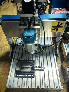 迷你3020F 3/4/5轴DIY台式数控路由器500W 2合1，用于木材路由器的PVC雕刻钻孔和铣削 - Product Image 4
