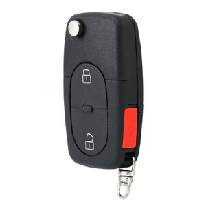 2/3/4 düğmeler için uzaktan anahtar kabuk durumda Fob için Audi A3 A4 A6 A8 TT Quattro RS4 verici HAA HU66 bıçak küçük pil tutucu - Product Image 4