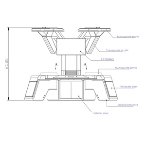 Muebles de consola de comando de diseño Multifuncional-Maximice la utilización del espacio V330 - Product Image 2