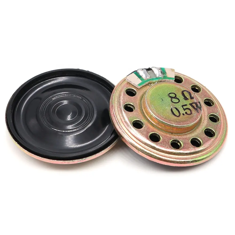 28 MM Diâmetro 8 Ohm 0.5 Watt Interno Magnetic Ferro Shell Speaker 8R Fino 28 MM 0.5 W Speaker para Toy Music Boxes Fone de ouvido Rádio