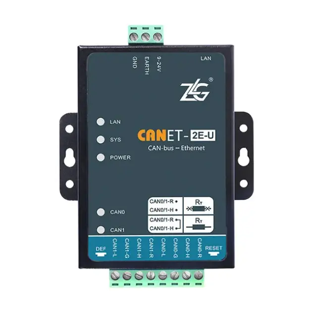 ZLG CAN-Bus zu Ethernet Hochleistungs-Ethernet zu CAN-Konverter CAN-Bus-Analysator-CANET-2E-U in Industrie qualität