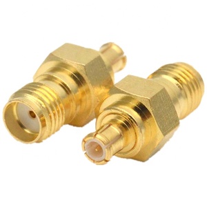 射频mcx-j SMA-K同轴50欧姆连接器高频MCX旋转SMA母示波器适配器 - Product Image 1