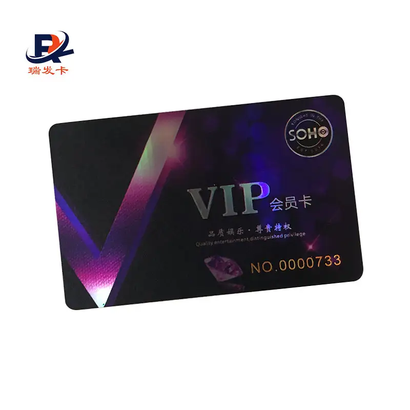 Di alta Classe Personalizzato Olografica Arcobaleno Logo Biglietto Da Visita VIP Card Glassato Finito