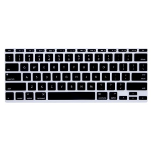 EU西班牙黑色键盘盖硅胶键盘保护器，用于Macbook Pro触摸条键盘盖 - Product Image 1