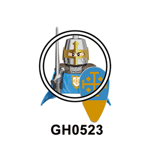 G0133热玩具中世纪耶路撒冷骑士的黎波里骑士迷你玩具士兵陆军士兵部队积木儿童玩具