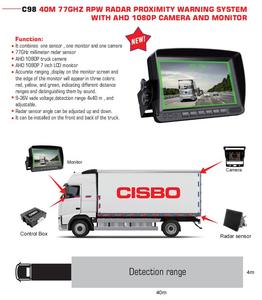 CISBO C98A 40m Long Detection Range <strong>Machinery</strong> Blind Spot Warning Radar System Programmable <strong>Backup</strong> <strong>Sensor</strong> Safety Solution - Product Image 5