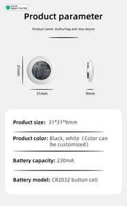 Özelleştirilebilir MFi akıllı etiket bulmak benim anahtar bulucu bulucu Anti kayıp Mini <span class=keywords><strong>GPS</strong></span> gerçek zamanlı izleme cihazı Pet köpek AirTag Apple için - Product Image 4