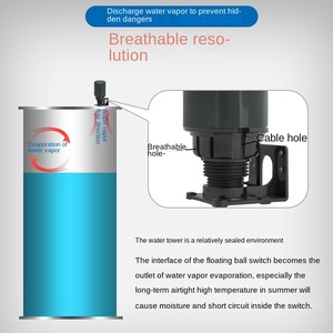 Interruttore a galleggiante del serbatoio dell'acqua OME interruttore di controllo a galleggiante del livello dell'acqua 70AB - Product Image 4