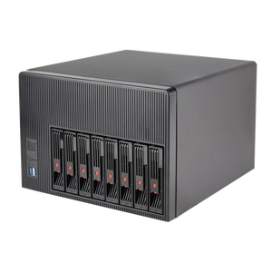 TOPLOONG <strong>Network</strong> Attached Storage 8 Bay NAS Server case 3.5&quot; Hard Disk Flex 1U Power Supply Micro-ATX Nas case - Product Image 1