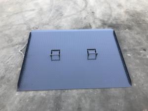 Rampa portátil para carga de contenedores, plataforma de rampa para contenedores de montacargas, placa de embarque fija