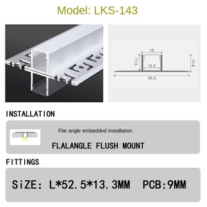 3500K escondido em forma de U liga de alumínio LED Strip <span class=keywords><strong>Light</strong></span> Gabinete Movimento <span class=keywords><strong>Sensor</strong></span> <span class=keywords><strong>Switch</strong></span> para Closet ou Uso Doméstico