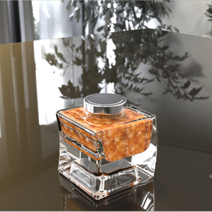 ハイフリント212ml314mlセルフスタッキングスタッカブルスパイスジャムガラスハニージャー、金属蓋付き - Product Image 3