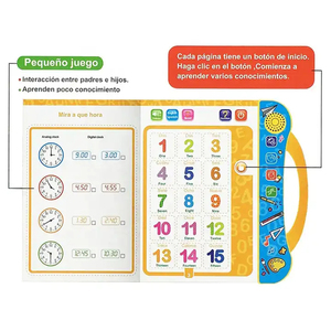 Spanisch Englisch Lesebuch Lernmaschine E Book Point Lese spielzeug für Kinder Lernen - Product Image 4