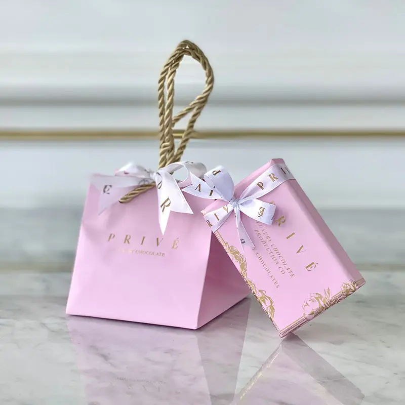Mini scatola di caramelle di Halloween di lusso scatola di imballaggio di cioccolato scatola di tartufi con borsa
