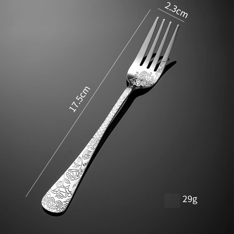 Fourchette à dessert en argent